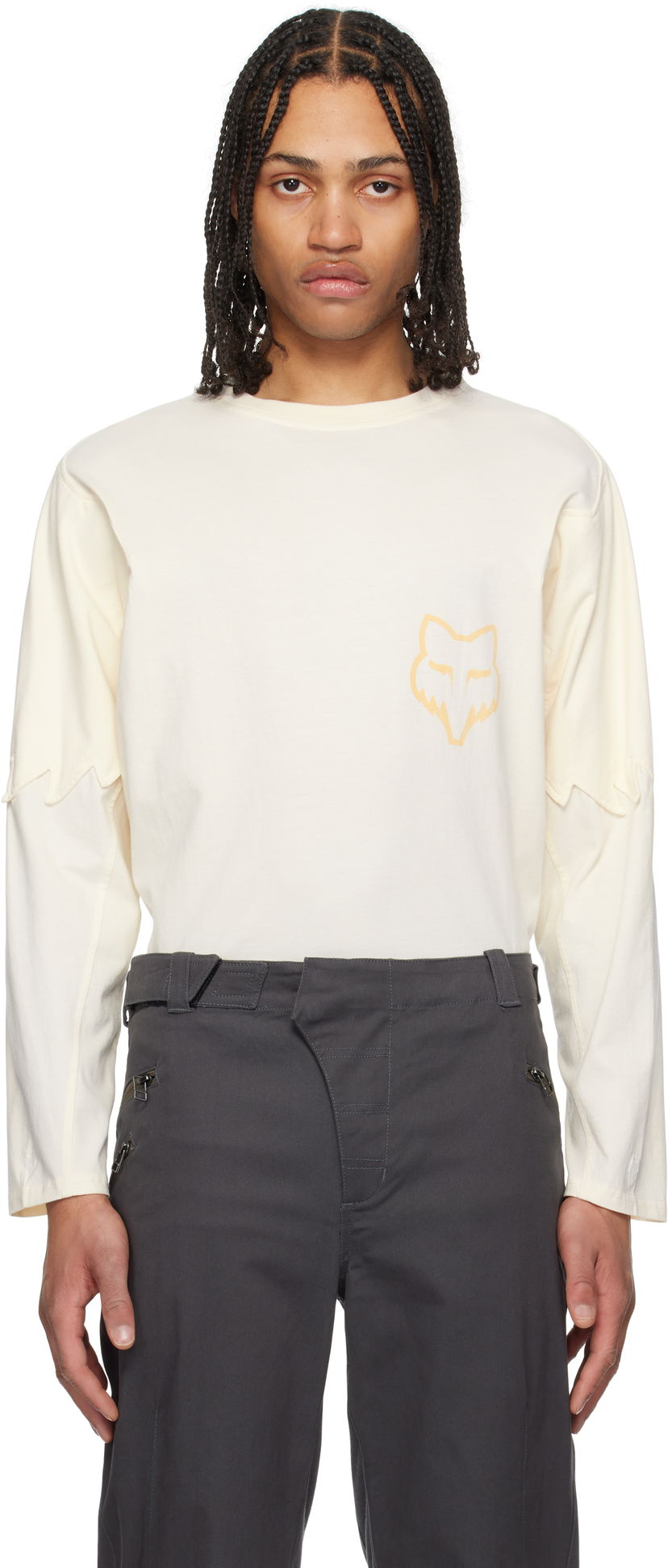 Majica kratkih rukava KIKO KOSTADINOV Kiko Kostadinov Fox Racing Edition Long Sleeve T-Shirt Bež | 36885-244