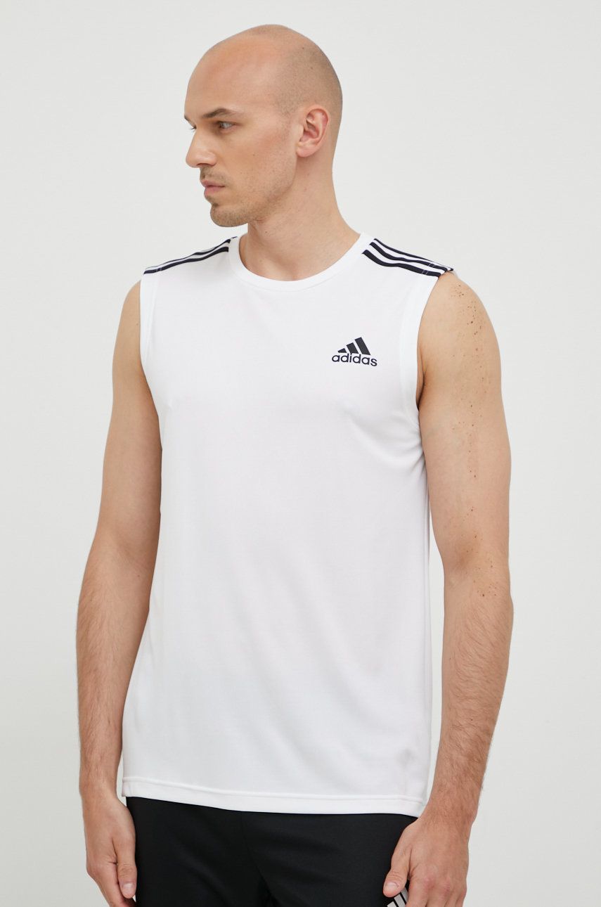 Majica bez rukava adidas Performance adidas Performance Designed To Move Training Tank Top Bijela | GM2158, 0