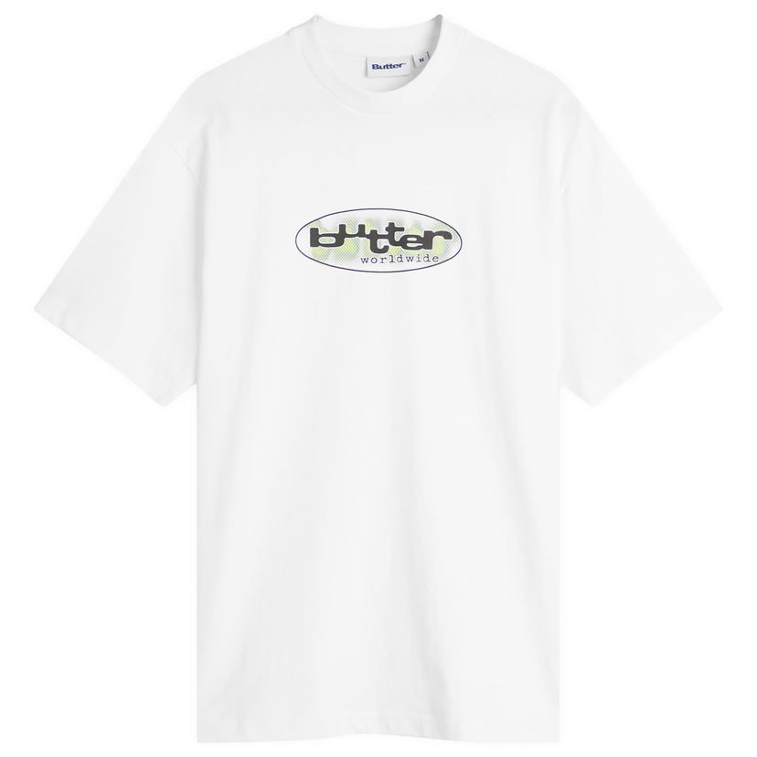 Majica kratkih rukava Butter Goods Vortex T-Shirt, Size Large Bijela | BG252111-WHT