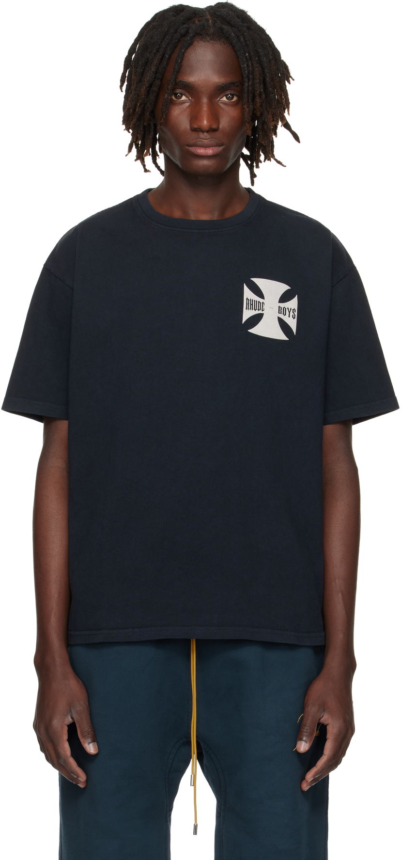 Majica kratkih rukava Rhude Rhude Boys Graphic T-Shirt Crna | RHPF25TT07012