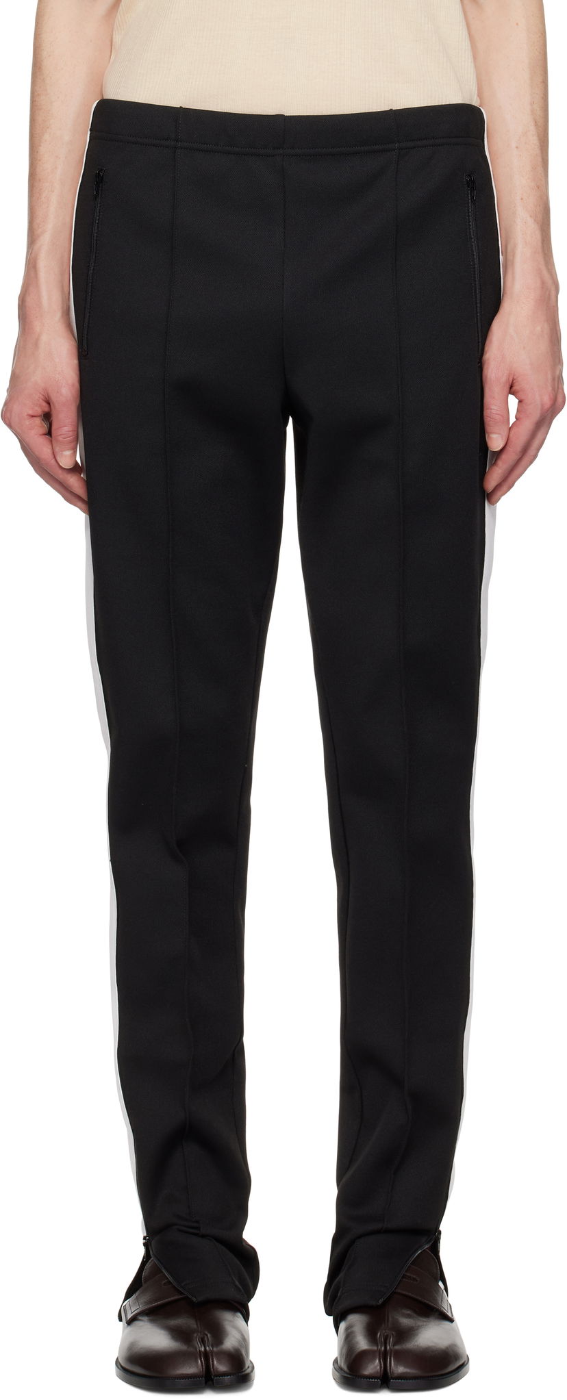 Trenirka Maison Margiela Maison Margiela Striped Sweatpants Crna | S50KA0675 S23168
