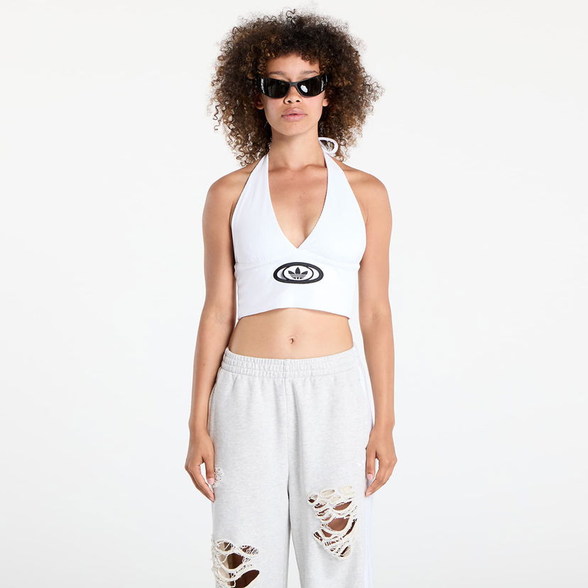 Crop top adidas Originals adidas Originals Campus 2000 V Halter Top Bijela | KC8801