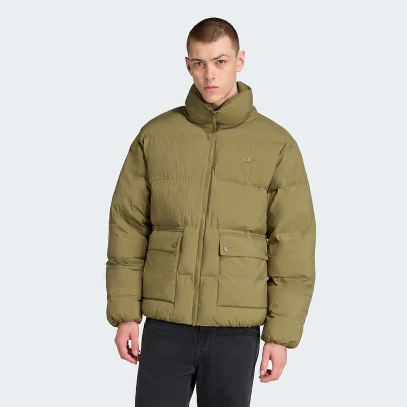 Pernata jakna adidas Originals adidas Originals Faux Down Puffer Jacket Zelena | JW5817