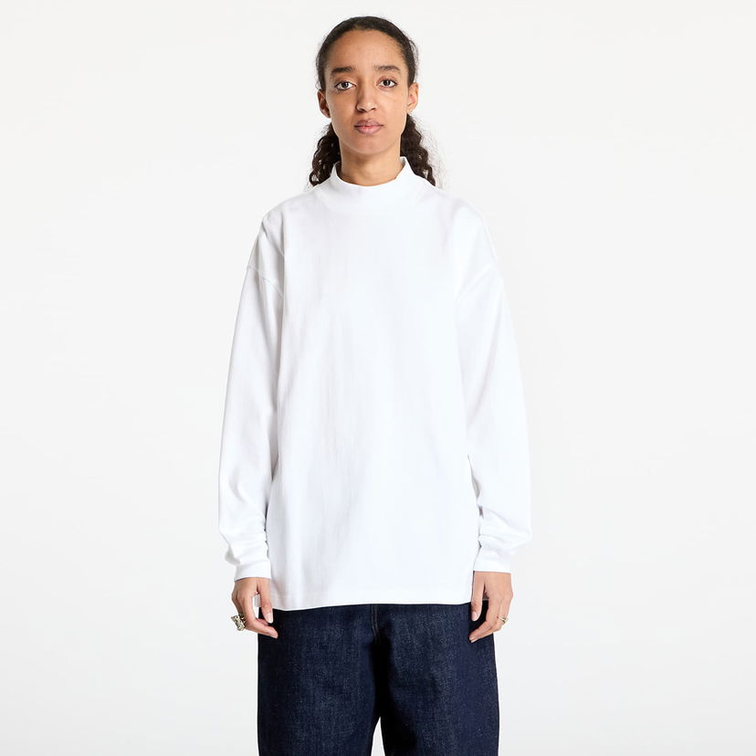 Majica kratkih rukava Carhartt WIP Long Sleeve Mockneck T-Shirt Bijela | I034015.02XX