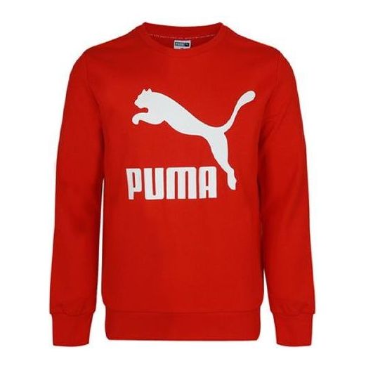 Džemper Puma Essentials Fleece Crew Sweatshirt Crvena | 595892-11