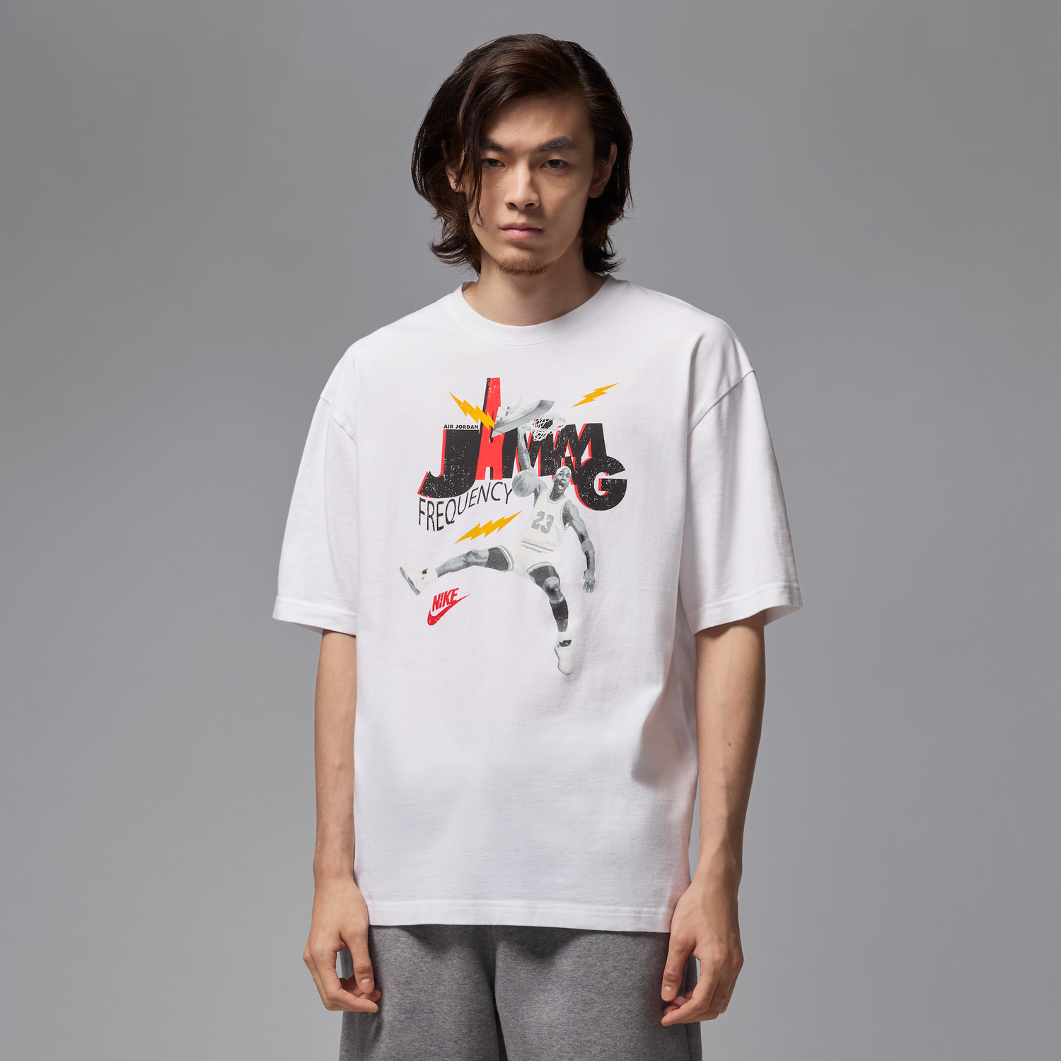 Majica kratkih rukava Jordan Jordan Brand Jamming Frequency T-Shirt Bijela | HJ2929-100, 1