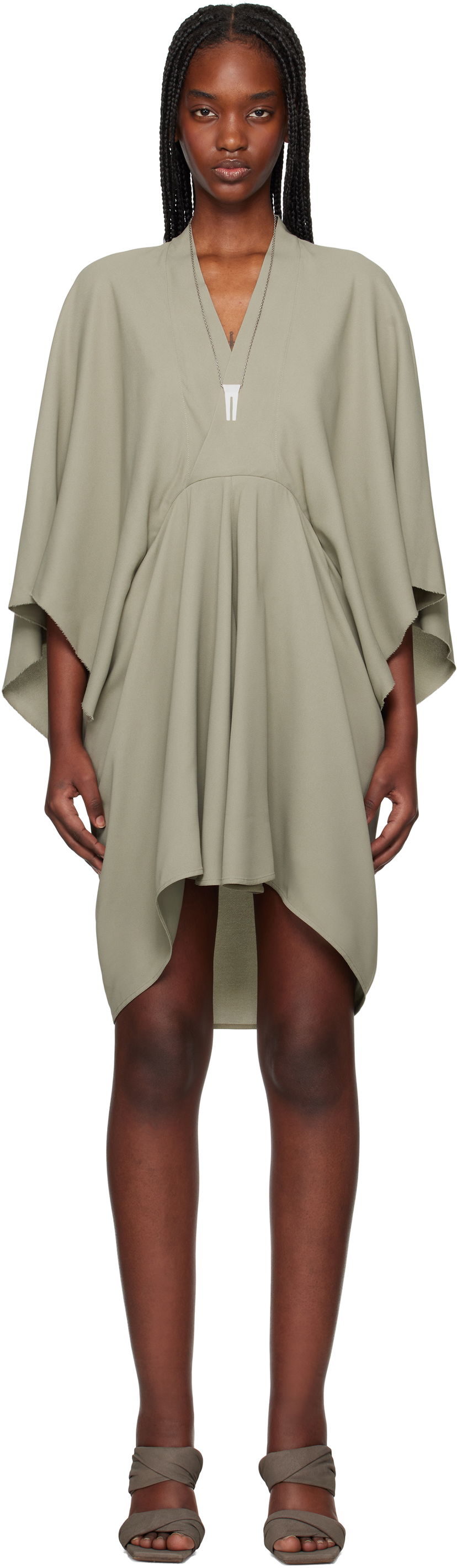 Haljina Rick Owens Rick Owens Hollywood Half Moon Minidress Zelena | RP01E7534 Y