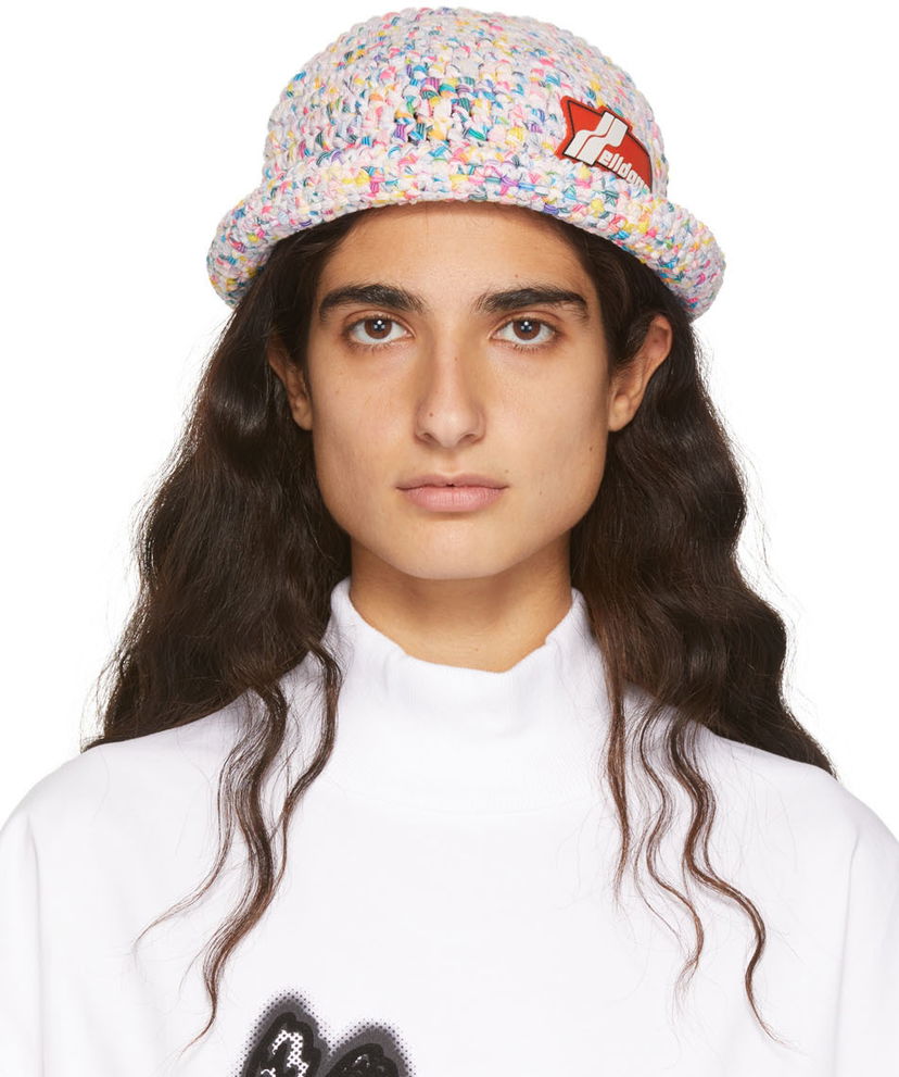 Šešir We11done Crochet Logo Bucket Hat Višebojno | WD-KH1-22-650-U-BK