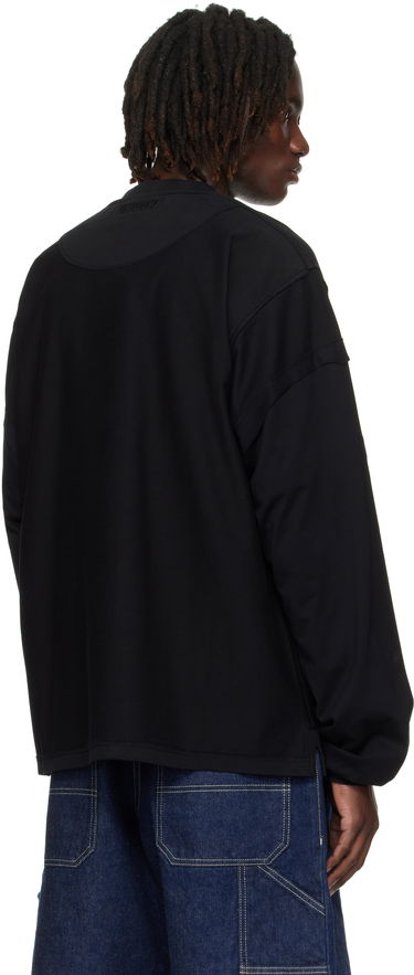 Dukserice VETEMENTS VETEMENTS 'Shut Down' Embroidered Longsleeve Sweatshirt Crna | UH76LS790B, 2