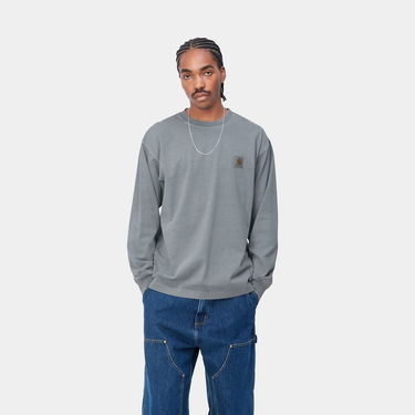Majica kratkih rukava Carhartt WIP L/S Vista T-Shirt "Mirror garment dyed" Siva | I030779_1NK_GD, 0