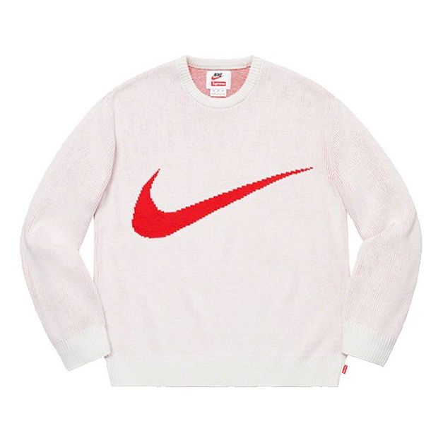 Džemper Supreme Swoosh Sweater by Supreme x Nike Bijela | SUP-SS19-10134