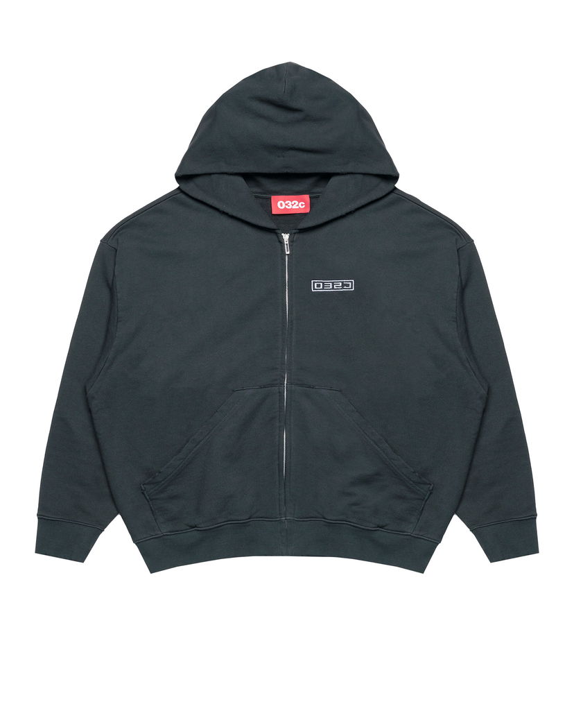 Dukserice 032C 032c "Routine" Zip-Up Hoodie Crna | S25-URC-0841-050