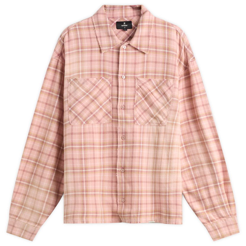Košulja Represent Clo Men's Flannel Checked Shirt Ružičasta | MLM100106-24