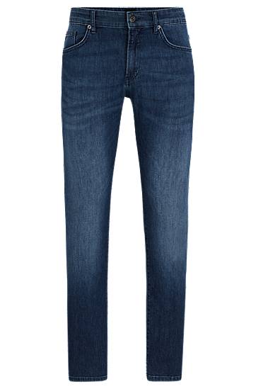 Jeans BOSS Slim-Fit Comfort-Stretch Denim Jeans Plava | 50513620