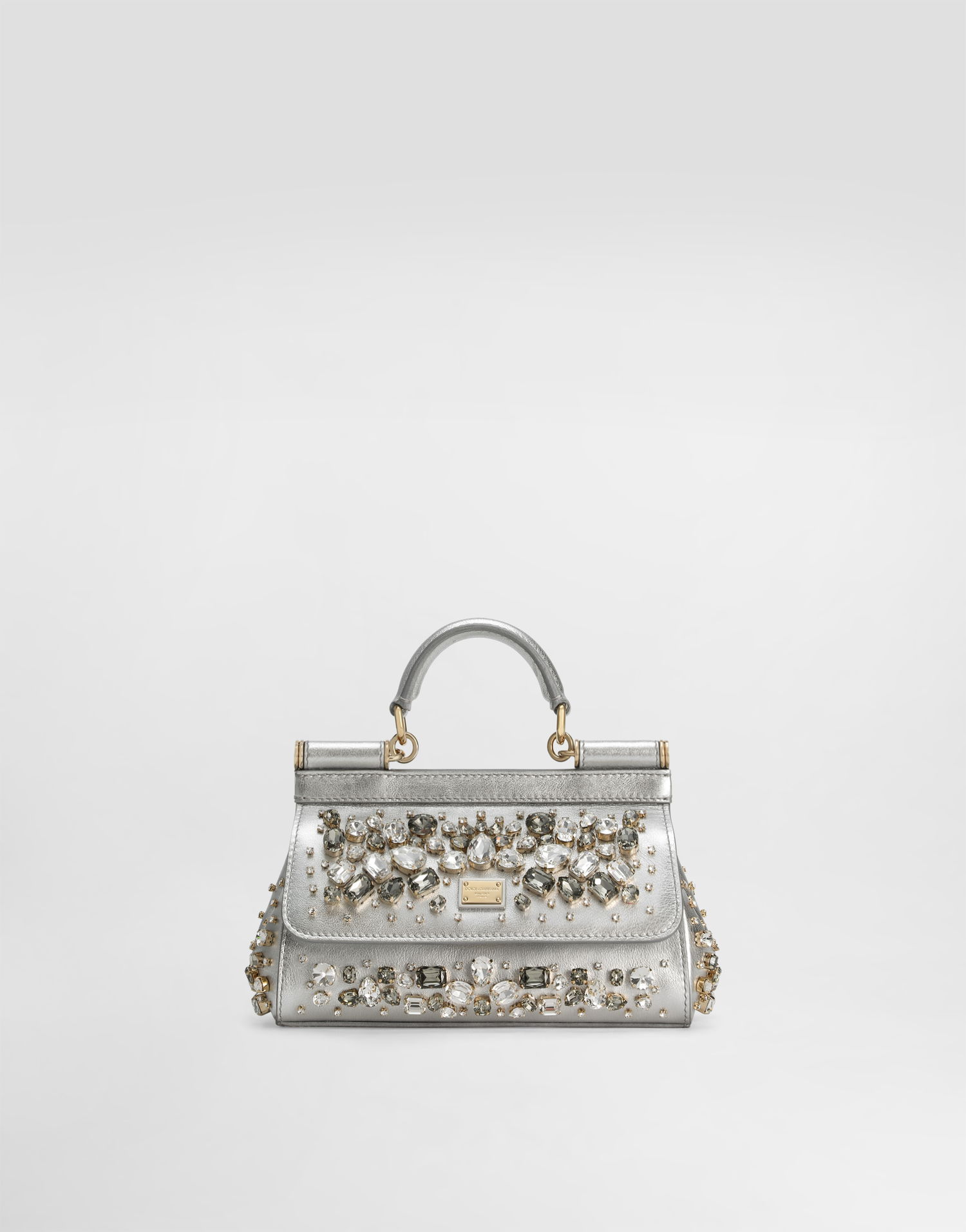 Ručna torbica Dolce & Gabbana Dolce & Gabbana Sicily Small Jewelled Handbag Metalik | BB7116BH7438D708, 0