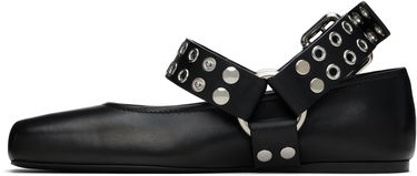 Tenisice i cipele Alaïa ALAÏA Biker Ballerina Flats Crna | AA3A041CK290, 2