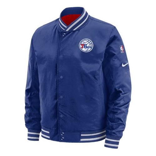 Bomber jakna Nike Philadelphia 76ers Reversible Jacket Plava | AV6597-495