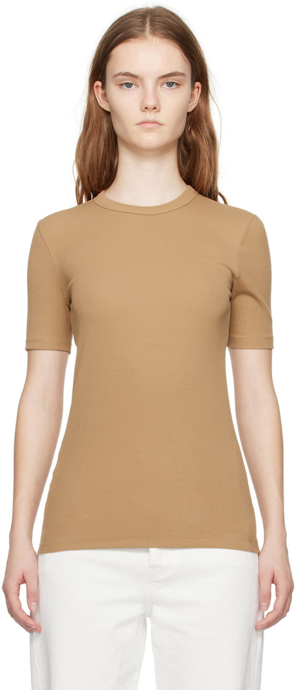 Majica kratkih rukava TOTEME TOTEME Women's Classic T-Shirt Bež | 241-WRT1459-FB0094