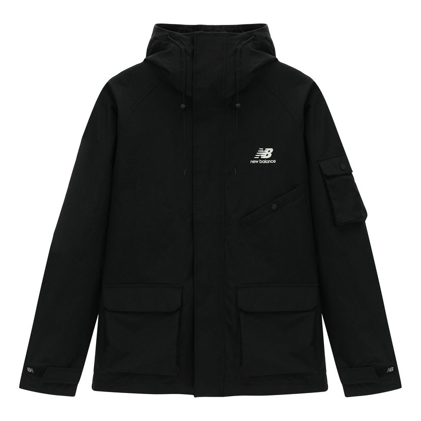 Parka New Balance Sportswear Hooded Jacket Crna | AMJ31320-BK