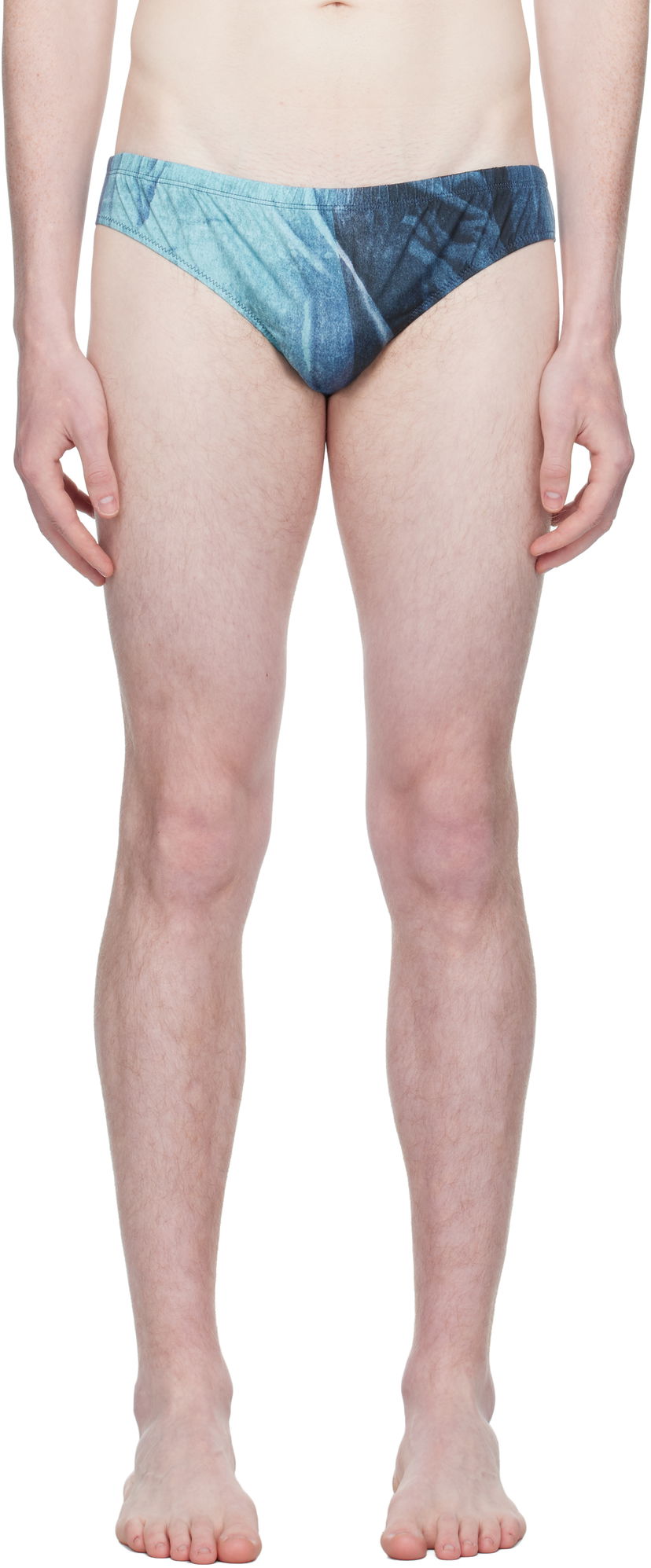 Kupaći kostimi Jean Paul Gaultier Jean Paul Gaultier Printed Swim Briefs Plava | 25/03-M-SW064-J010P-5557