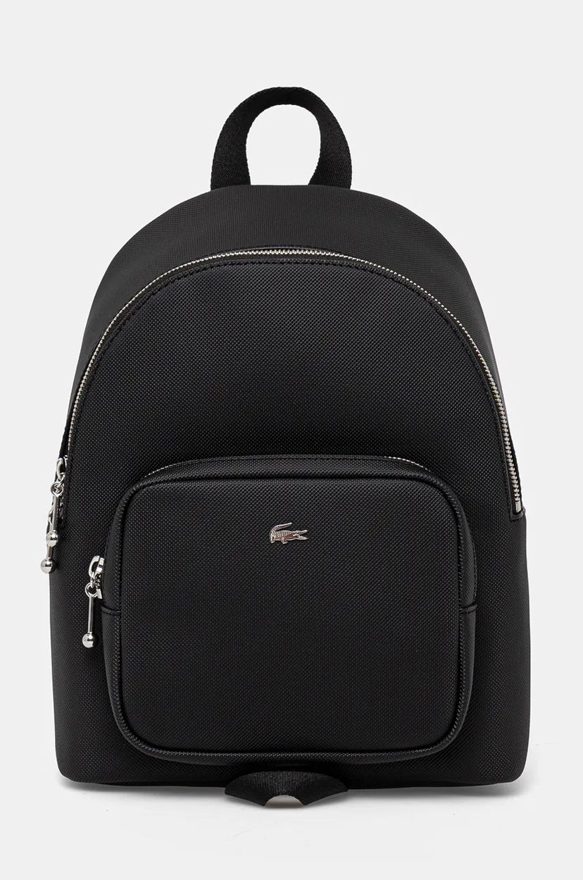 Ruksak Lacoste Lacoste Small Smooth Backpack Crna | NF4759DZ