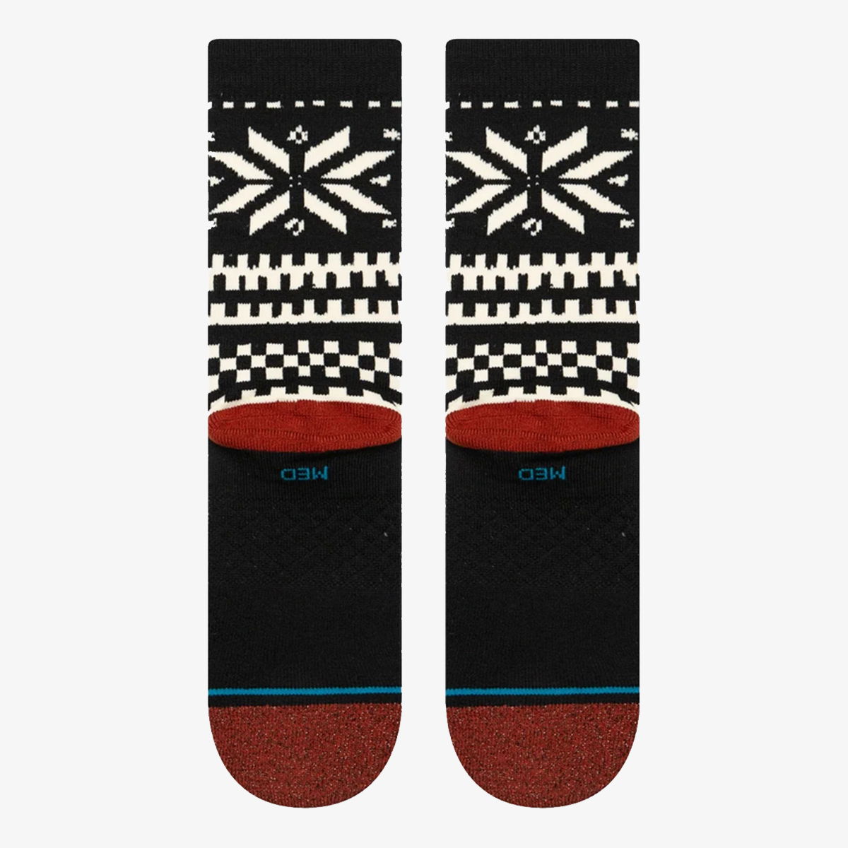 Čarape Stance Snowflake Patterned Crew Socks Crna | W555D24FLA-BLK, 0