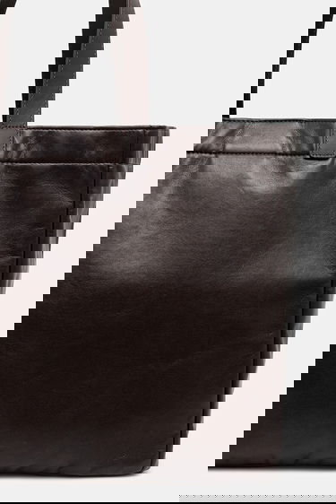 Tote bag Anine Bing Leo Embossed Leather Tote Bag Smeđa | A.13.11841, 2