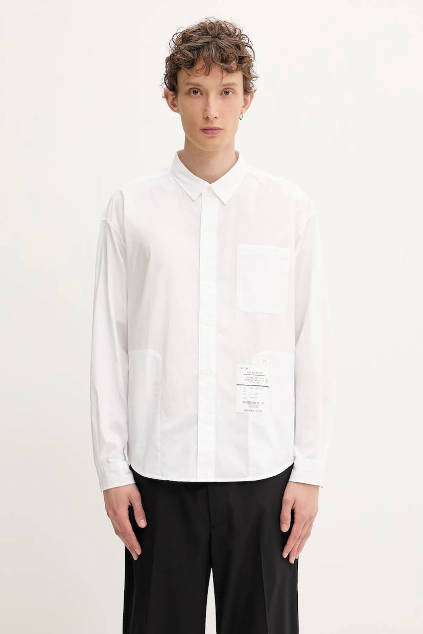 Košulja Neighborhood NEIGHBORHOOD Plain Shirt Ls Regular Fit Bijela | 251SPNH.SHM03