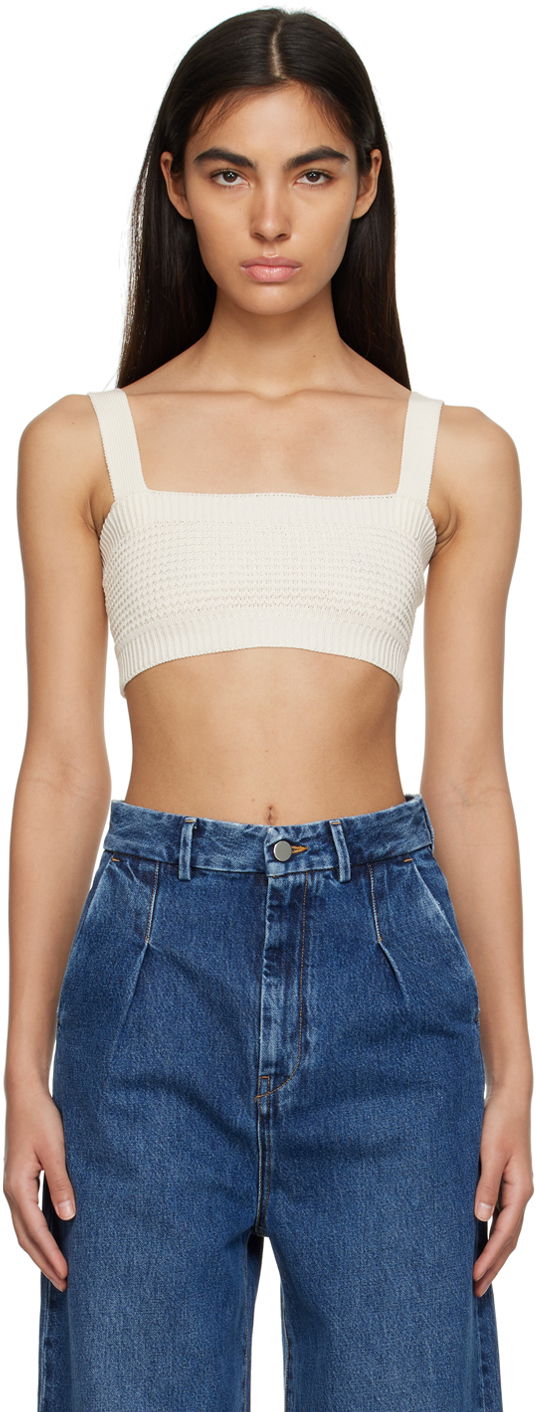 Majica bez rukava Loulou de Saison Loulou de Saison Senna Tank Top Bijela | SENNA