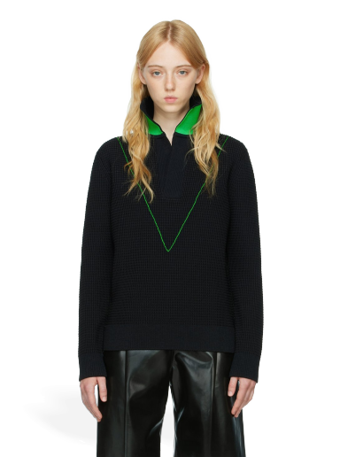 Džemper Bottega Veneta Nylon Sweater Crna | 706141 V1Z30