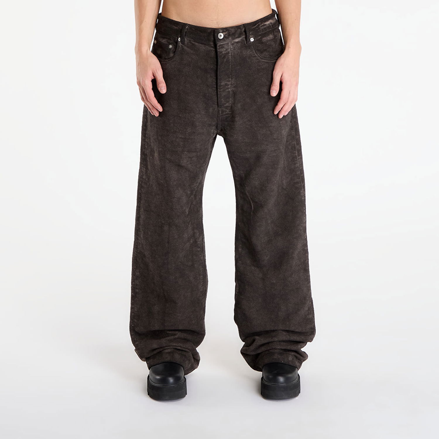 Jeans Rick Owens Rick Owens DRKSHDW Geth Wide Leg Jeans Smeđa | DU02E7351 BMO 78, 0