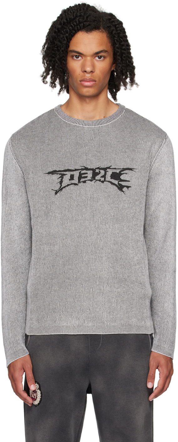 Džemper 032C Crewneck Nerve Shatter Siva | F24-MRK-1531-150