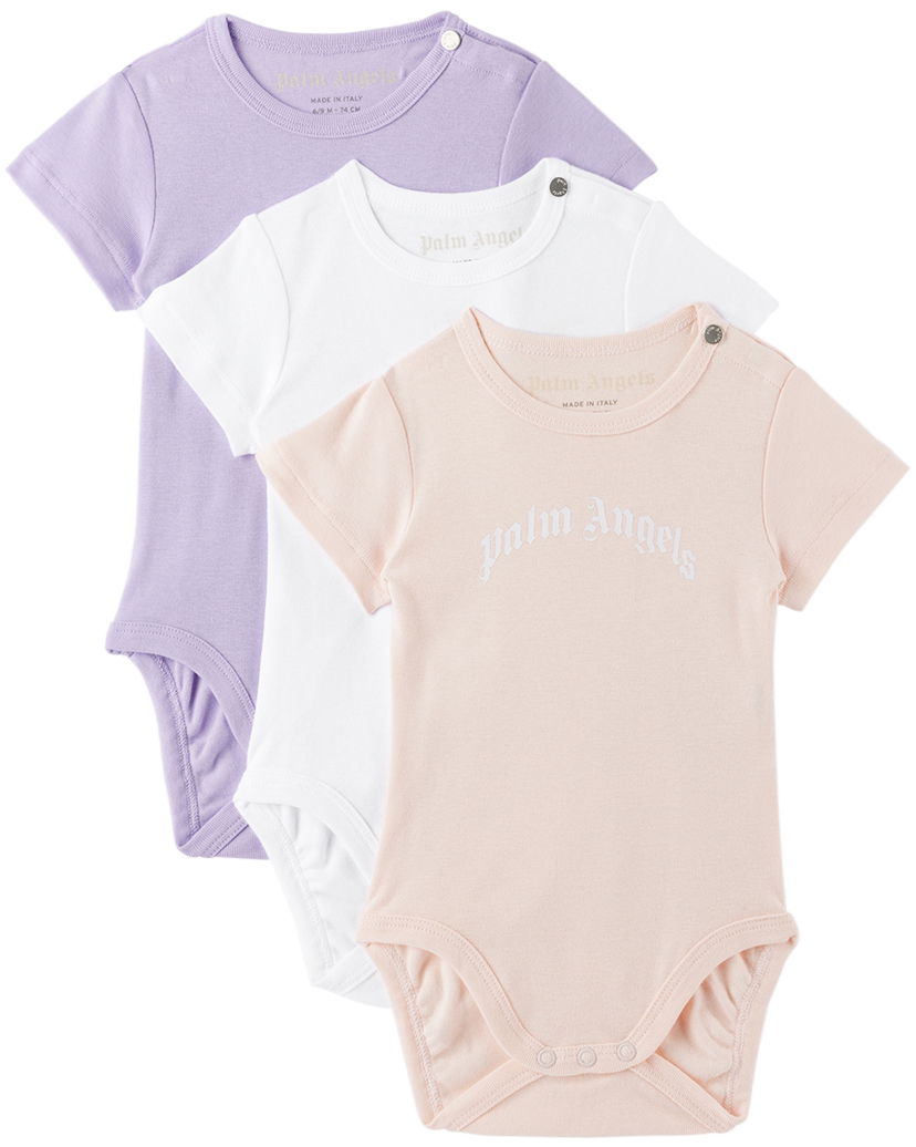 Body Palm Angels Palm Angels Three-Pack Bodysuits Ružičasta | PG2X001F22JER0013001