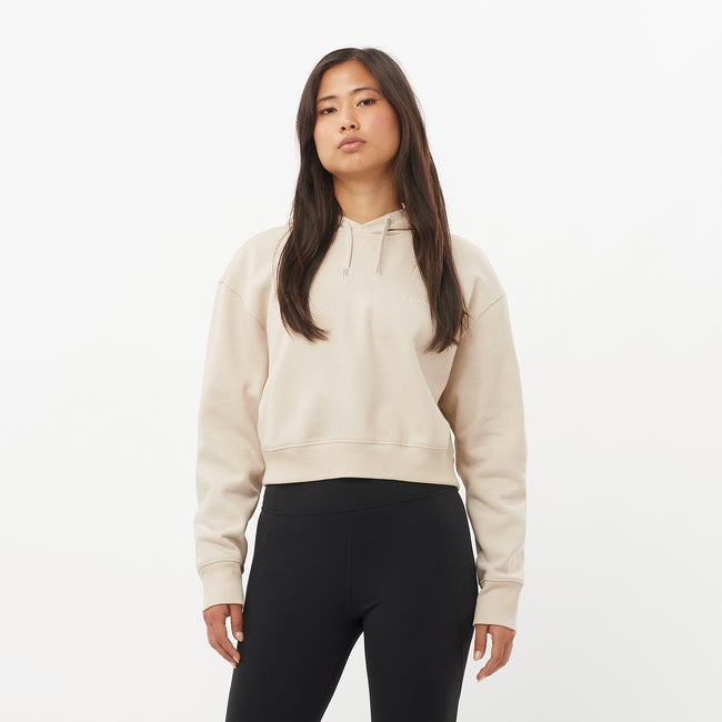 Dukserice Salomon Cropped Hoodie Bež | LC2522900