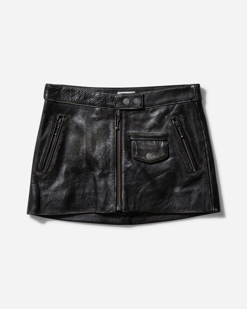 Suknja GUESS Vintage Leather Skirt Crna | W4BD09L0V20 JTMU