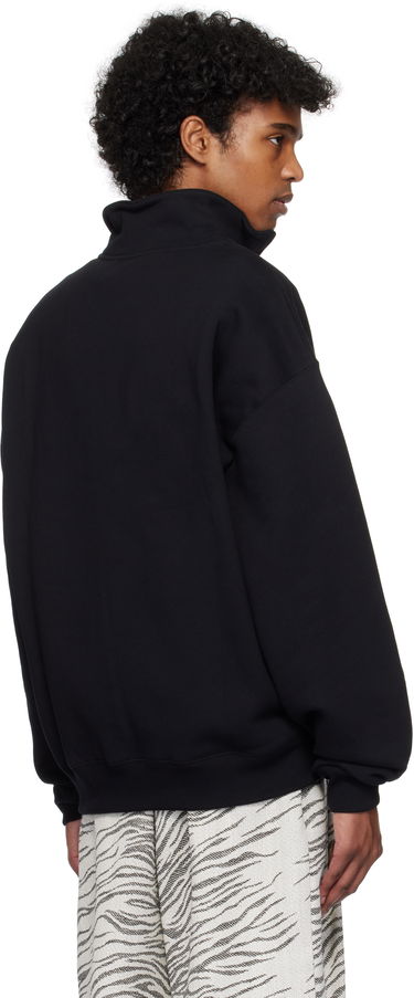Džemper Jacquemus Jacquemus Gros Grain Zipped Rollneck Sweatshirt Crna | 25E255JS283-2458, 2