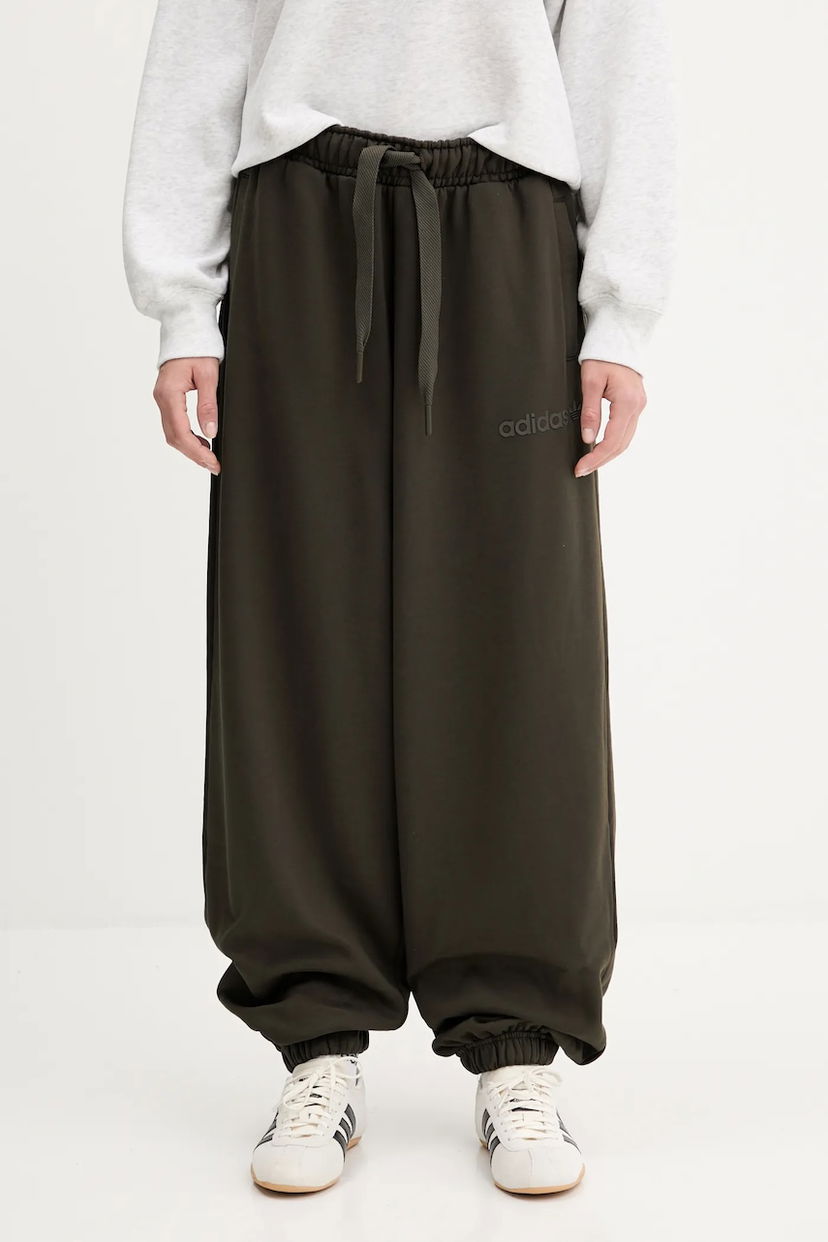 Trenirka adidas Originals adidas Originals Essentials Wide-Leg Sweatpants Zelena | JW0988
