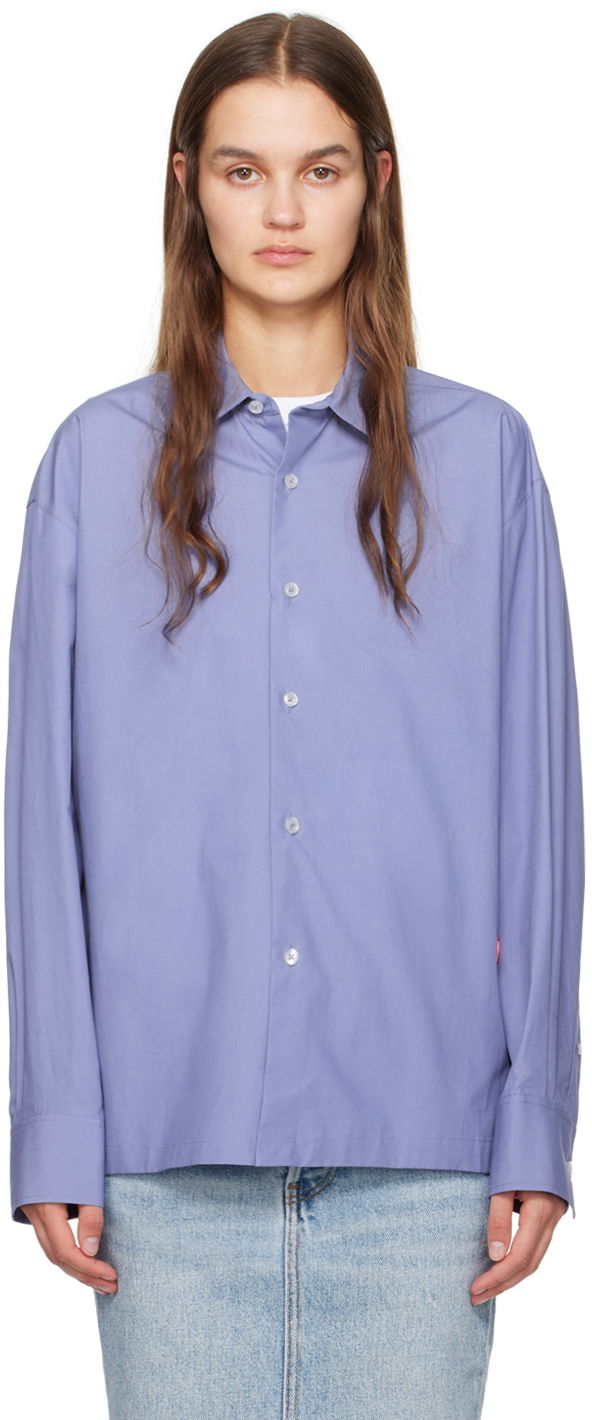 Košulja Alexander Wang  Button Up Shirt Plava | 4WC1241449