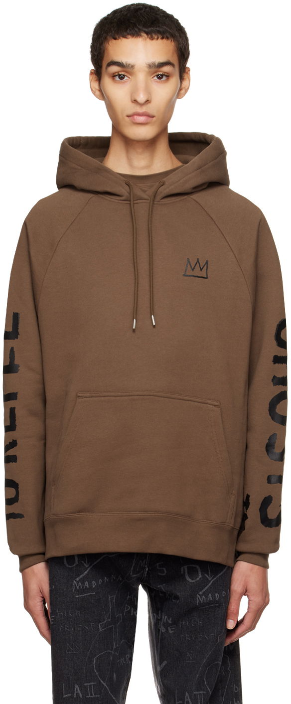 Dukserice Études Études Jean-Michel Basquiat Racing Self-Portrait Hoodie Smeđa | H22MC270OC11BR
