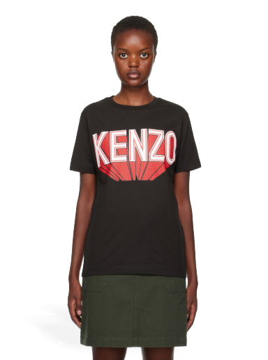 Majica kratkih rukava KENZO Paris 3D T-Shirt Crna | FD62TS0794SO