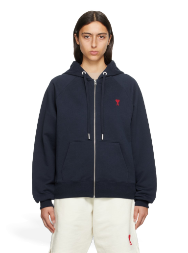 Dukserice AMI Hoodie Tamnoplava | USW415.747