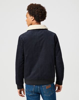 Bomber jakna Wrangler Wrangler Corduroy Aviator Jacket Tamnoplava | 112357270:XXL