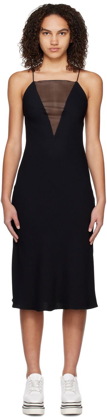 Haljina Stella McCartney Paneled Slip Dress Crna | 6A01573AU354