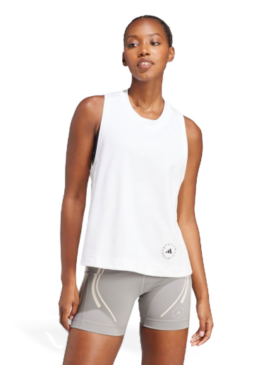 Majica bez rukava adidas Originals by Stella McCartney Logo Tank Top Bijela | IB6858