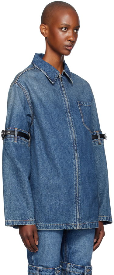 Jakna Coperni Denim Jacket With Open Elbows Plava | COPCH42252, 1