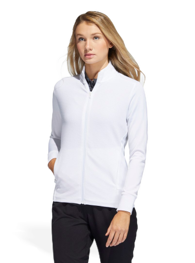 Jakna adidas Originals Textured Full-Zip Jacket Bijela | HA3400