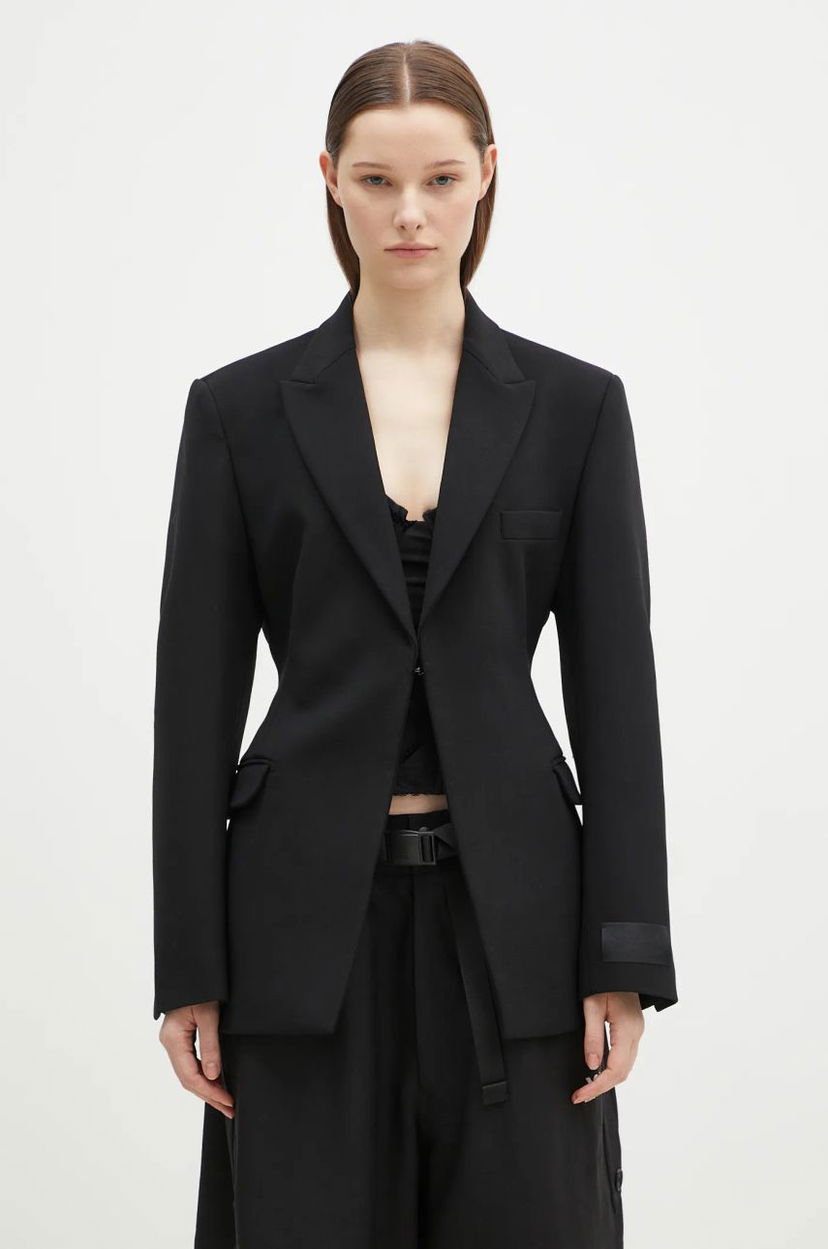 Jakna VETEMENTS VETEMENTS Hourglass Tailored Blazer Crna | WA66JA420B