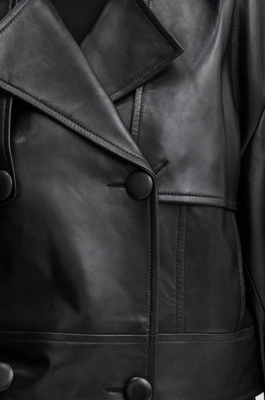 Trenčkot STAND STUDIO Stand Studio Bloom Cropped Leather Jacket Crna | 66387.7010, 5