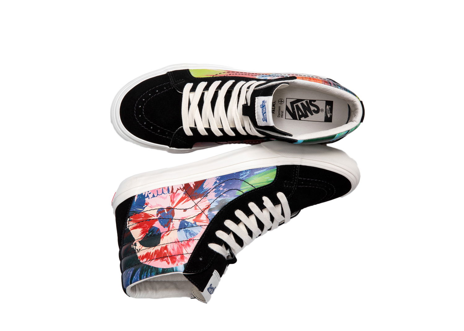 Tenisice i cipele Vans Sk8-Hi Reissue VLT LX Damien Hirst Splatter Skull Crna | VN0A3MV7TFY, 0