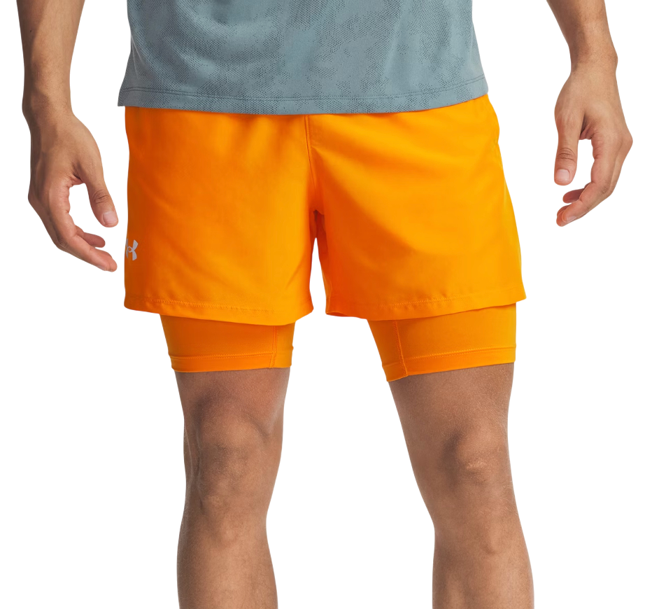 Kratke hlače Under Armour LAUNCH 5'' 2-IN-1 SHORTS Narančasta | 1382640-793, 0